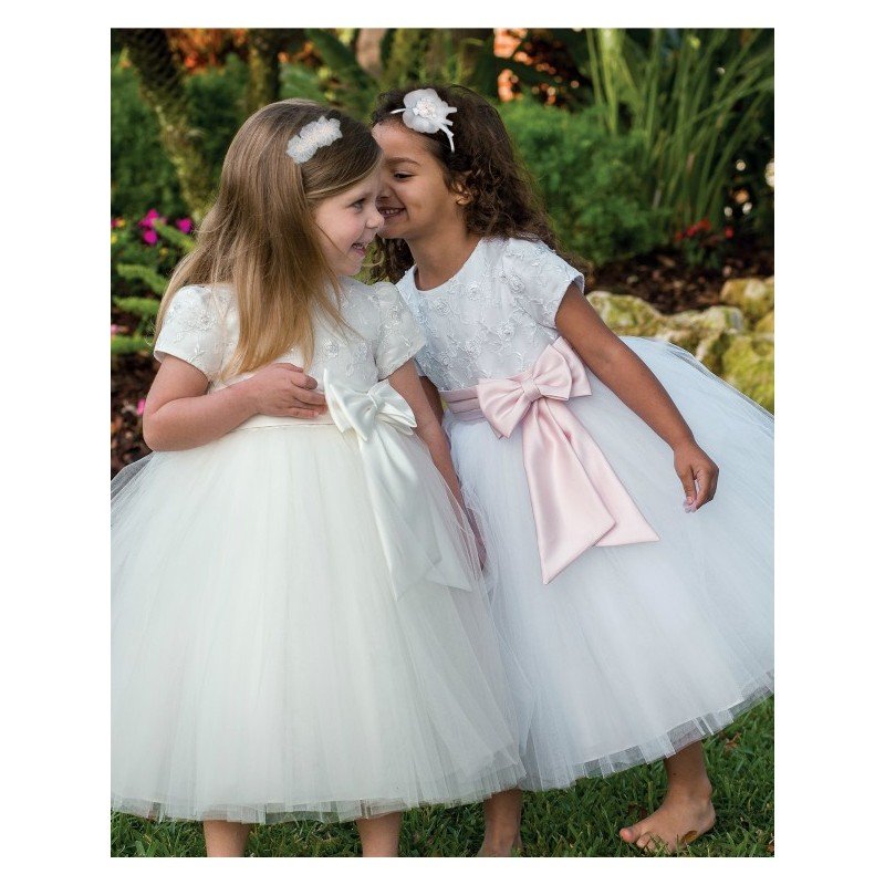 Beautiful Ivory Flower Girl Dress from Sarah Louise