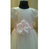 White Satin Flower Girl/Special Occasion Dress style Emi