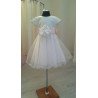 White Satin Flower Girl/Special Occasion Dress style Emi