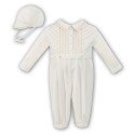 Sarah Louise Baby Christening Romper & Hat style 010446