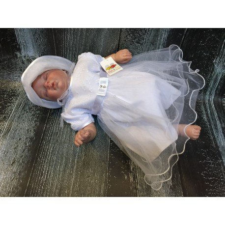 Elegant White Christening/Special Occasion Dress Angelina