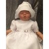 Pretty  Christening /Special Occasion Dress with Lace and Roses style Tina