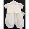 Couche Tot Baby Boys White Christening Romper Style CHR200