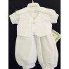 Couche Tot Baby Boys White Christening Romper Style CHR200