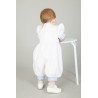 Christening Romper White/Blue br21