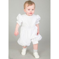 Chritening Romper Ivory  br21a