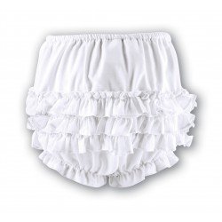 Sarah Louise Lovely Frilled White Christening / Special Occasions Panties Style 003760P
