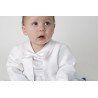 Boys Vivaki Diamond Christening Romper in White CR05