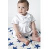 Boys Vivaki White Christening Romper Style CR04