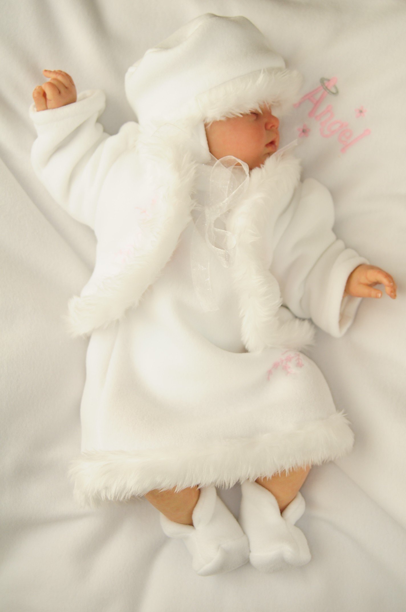 Winter christening outlet gown