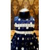 Lovely Navy/White Baby Girl Special Occasion Dress Style 622